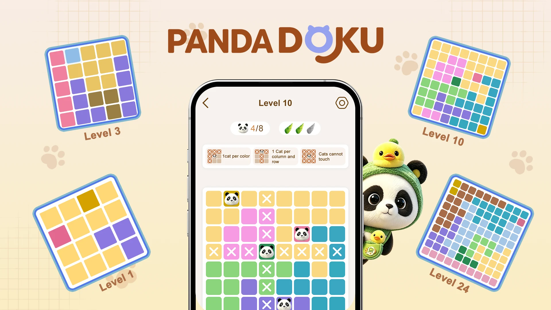 Pandadoku: Brain Puzzle Games screenshot